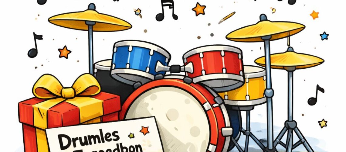 Geef drumles cadeau met vreugde!